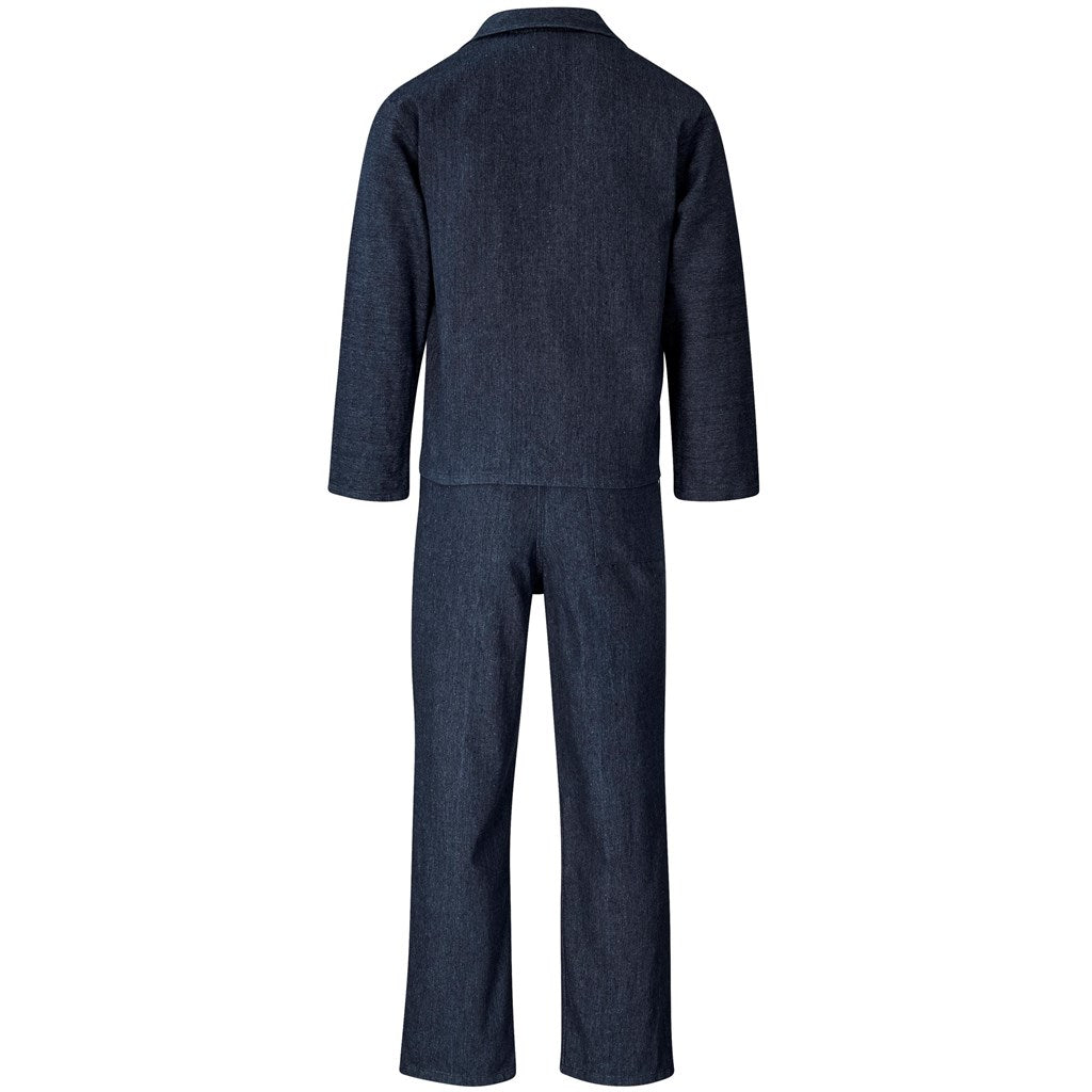 Vintage 100% Cotton Denim Conti Suit (Embroidery front left chest) - Image 2