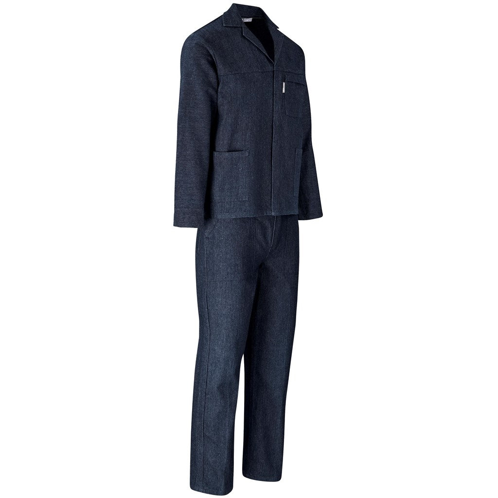 Vintage 100% Cotton Denim Conti Suit (Embroidery front left chest) - Image 3